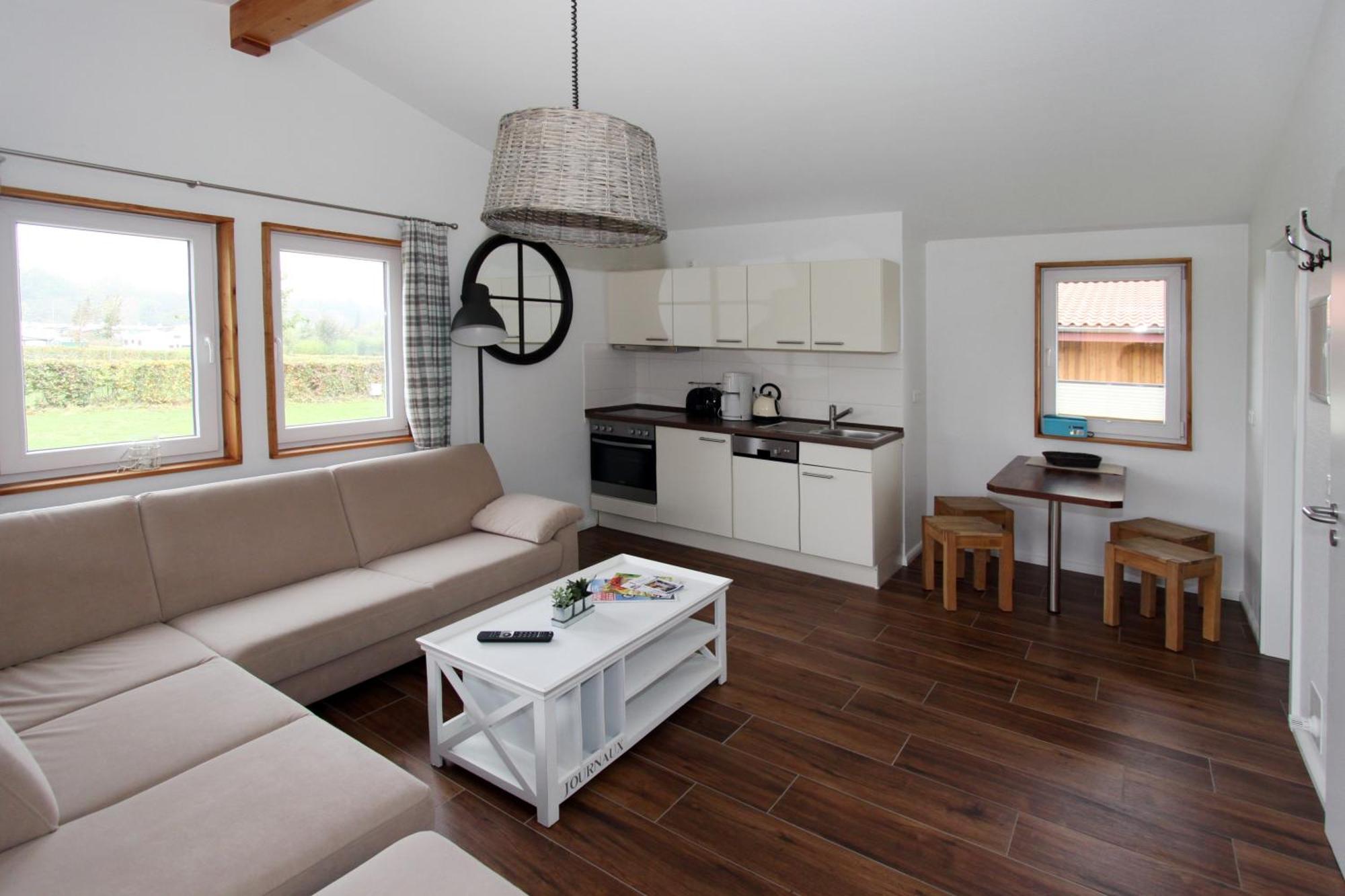 Ferienhaus 4 Campingpark Waldesruh Behrensdorf Dış mekan fotoğraf